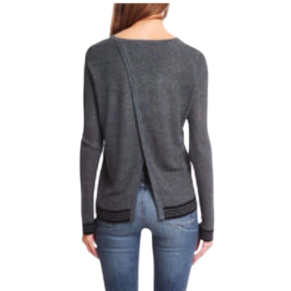 rag & bone Bennet Crewneck open crisscrossed back Sweater